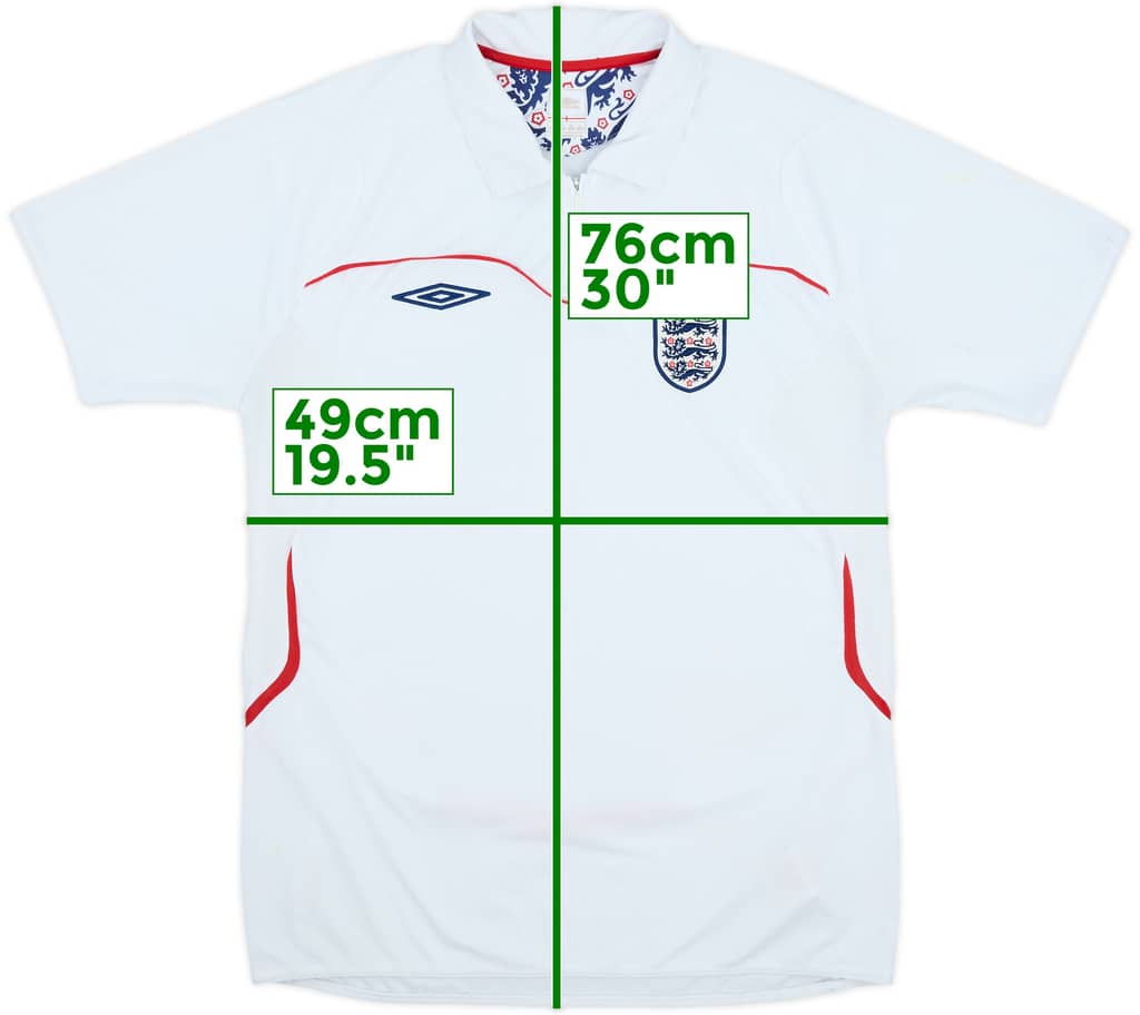 2007-08 England Umbro 1/4 Zip Polo Shirt - 7/10 - (M)