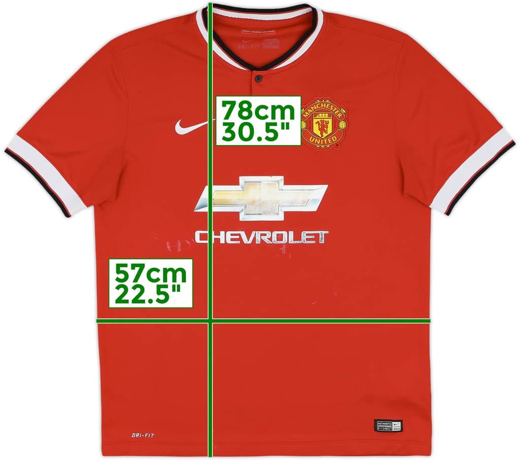 2014-15 Manchester United Home Shirt - 4/10 - (L)