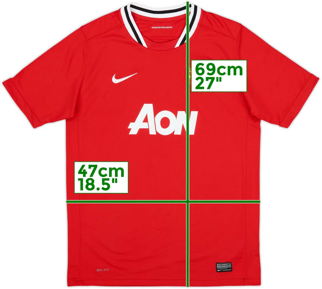 2011-12 Manchester United Home Shirt - 9/10 - (XL.Boys)