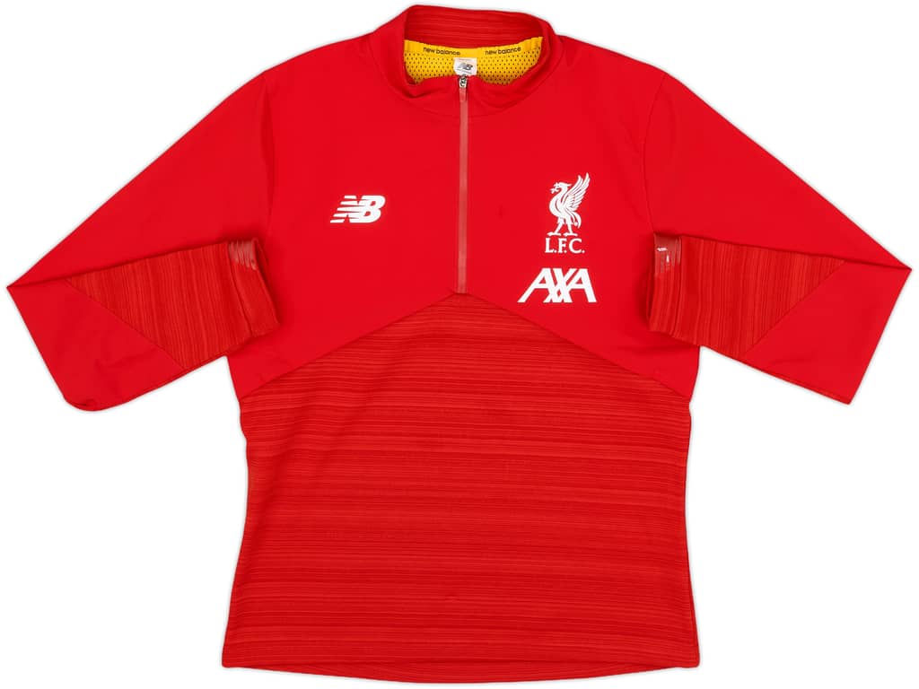2019-20 Liverpool New Balance 1/4 Zip Drill Top - 8/10 - (XL.Boys)