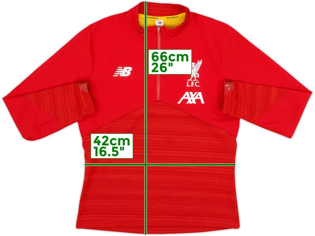 2019-20 Liverpool New Balance 1/4 Zip Drill Top - 8/10 - (XL.Boys)