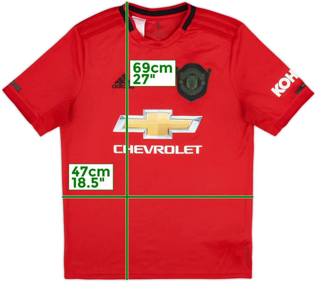 2019-20 Manchester United Home Shirt - 8/10 - (XL.Boys)