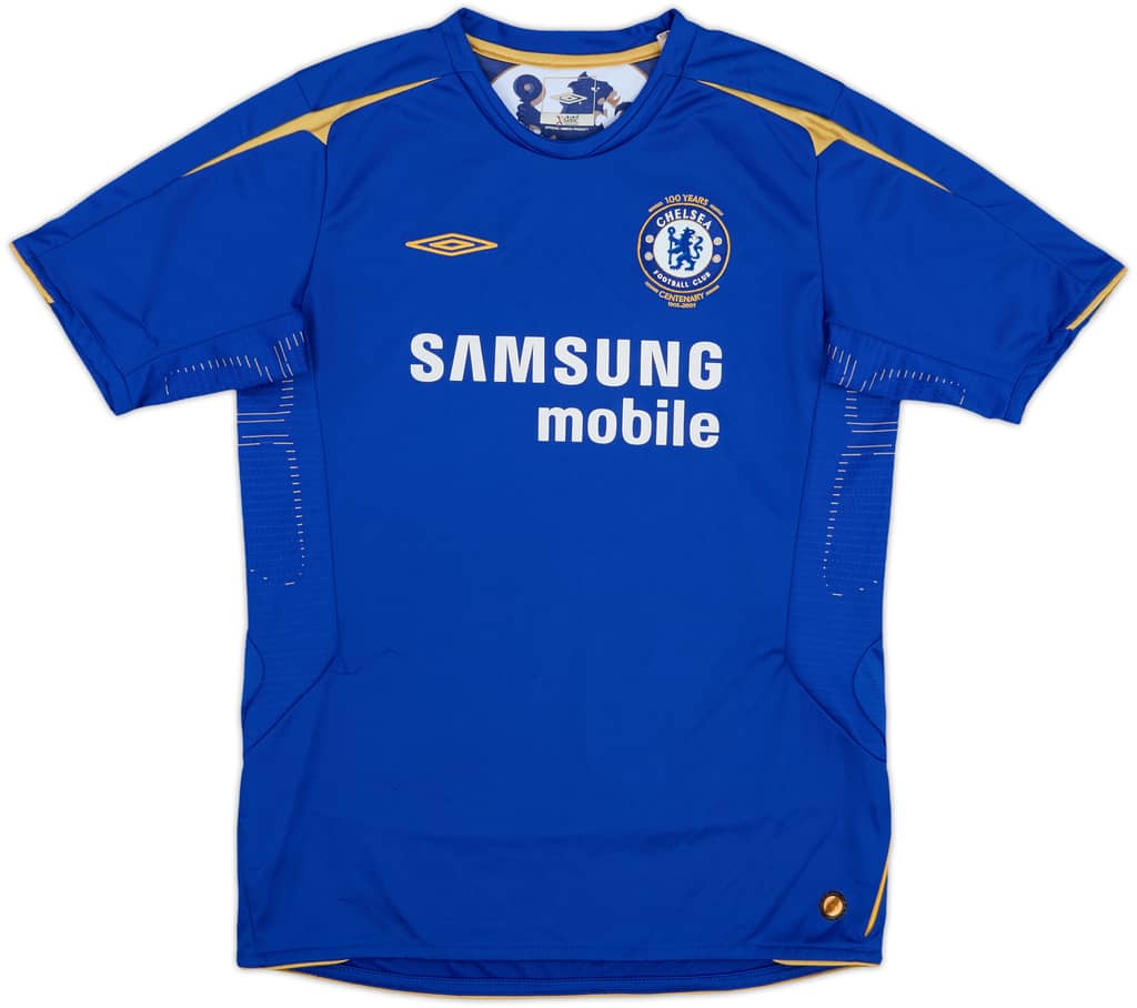 2005-06 Chelsea Centenary Home Shirt - 8/10 - (XL.Boys)