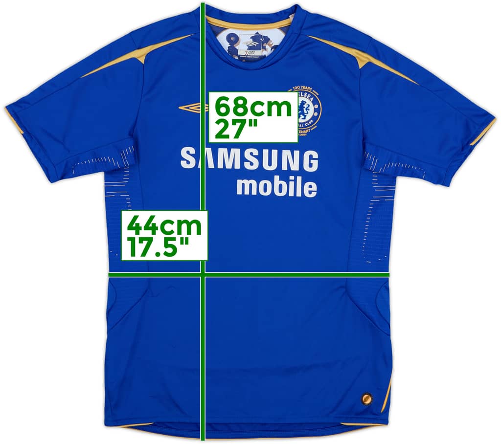 2005-06 Chelsea Centenary Home Shirt - 8/10 - (XL.Boys)