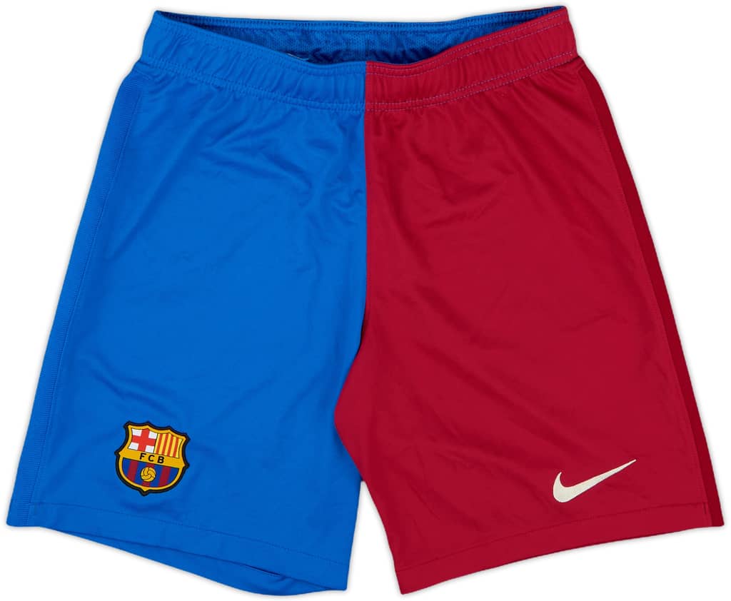 2021-22 Barcelona Home Shorts - 9/10 - (S)
