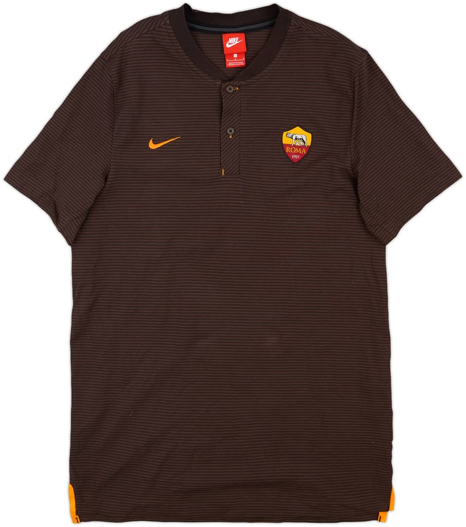 2017-18 Roma Nike Polo Shirt - 9/10 - (L)