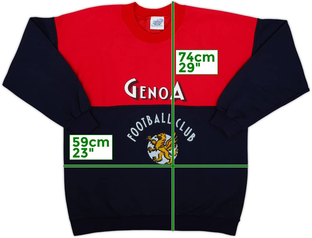 1990-91 Genoa Le Felpe dei Grandi Sweat Top - 9/10 - (L)