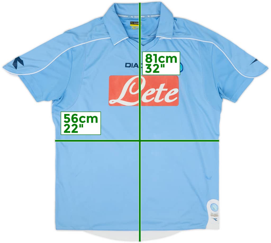 2008-09 Napoli Basic Home Shirt - 6/10 - (XL)