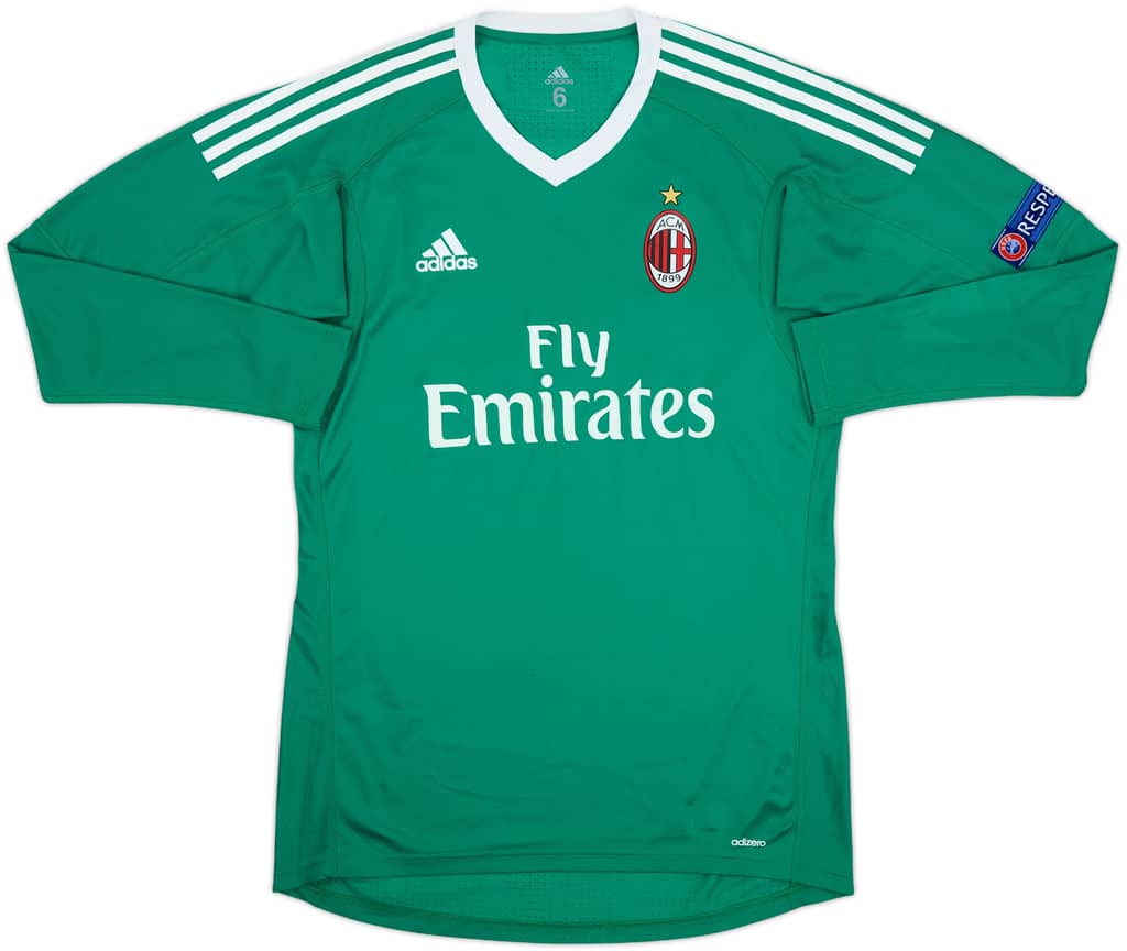 2017-18 AC Milan Player Issue GK Shirt - 8/10 - (M)