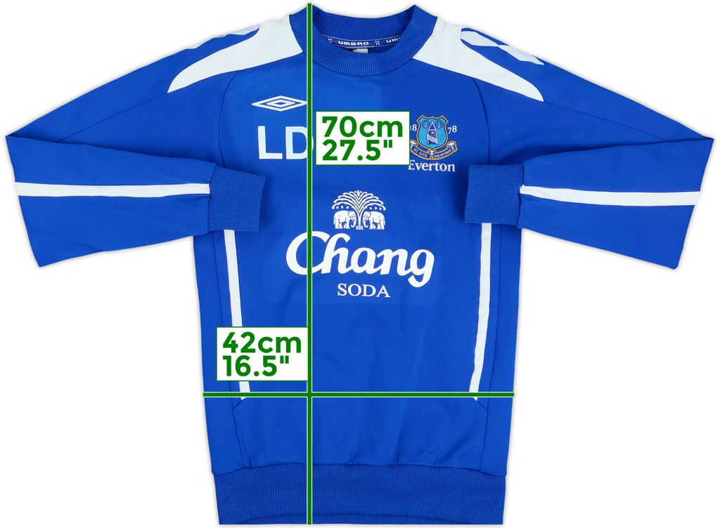 2005-07 Everton Staff Issue Umbro Sweat Top 'LD' - 6/10 - (S)