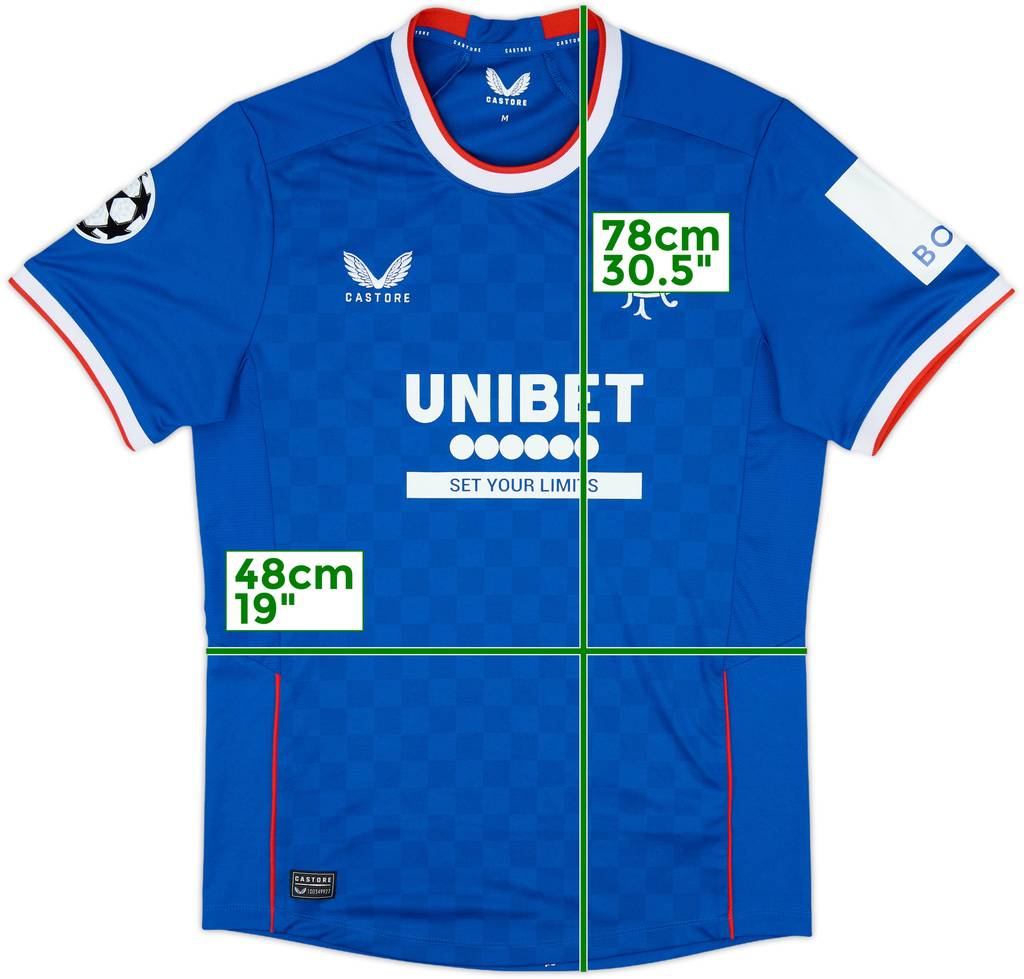 2021-22 Rangers Home Shirt - 8/10 - (M)