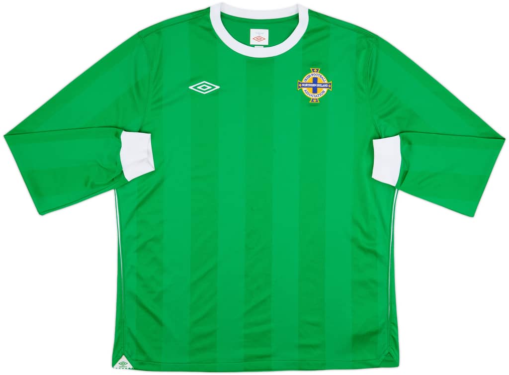 2010-12 Northern Ireland Home L/S Shirt - 7/10 - (XL)