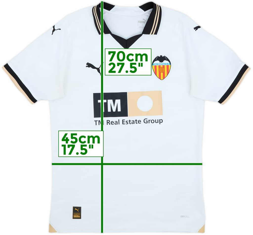 2023-24 Valencia Home Shirt - 10/10 - (S)