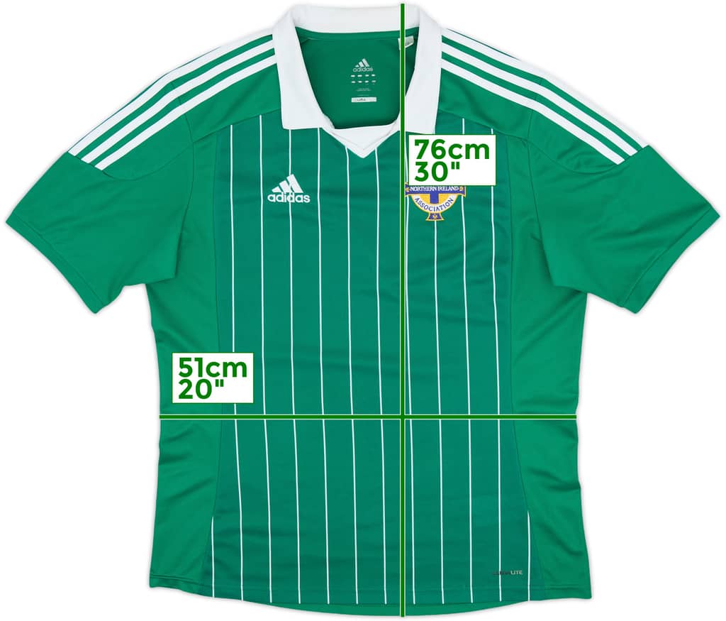 2012-13 Northern Ireland Home Shirt - 8/10 - (L)