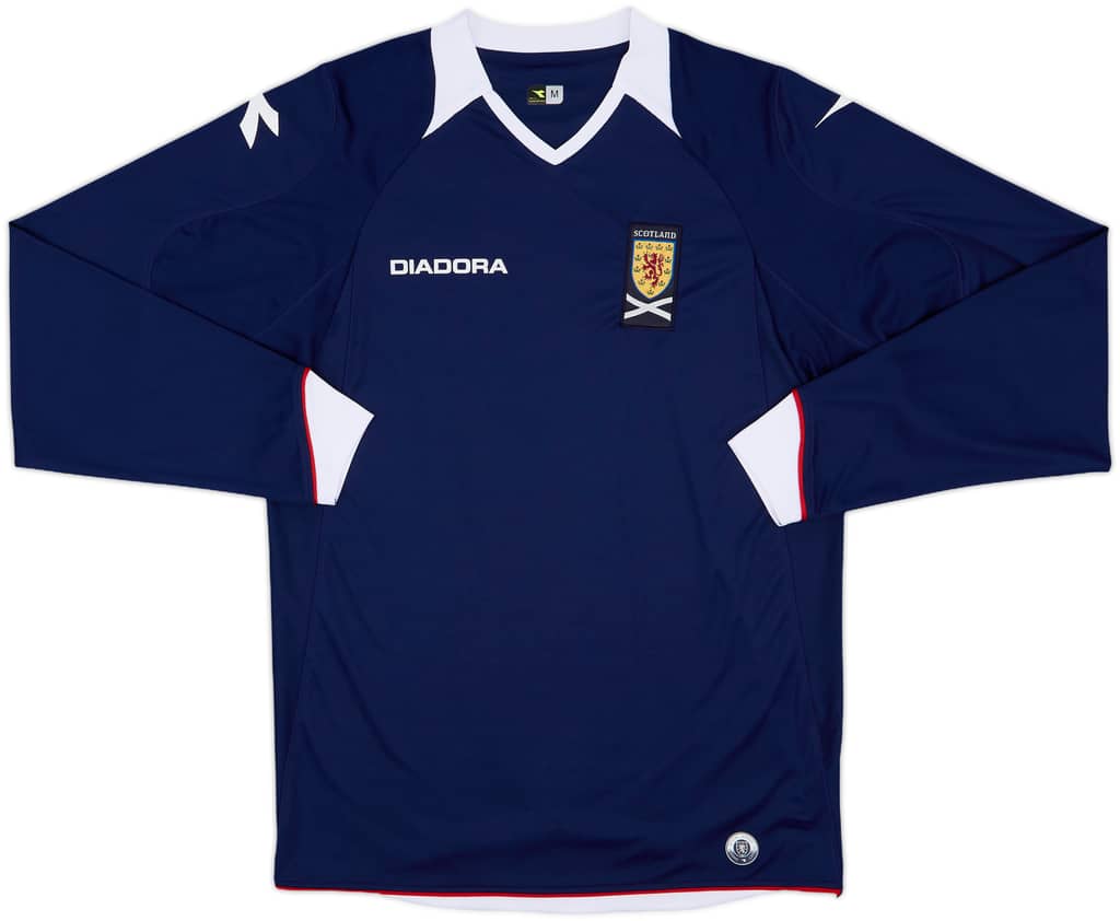 2008-09 Scotland Home L/S Shirt - 10/10 - (M)