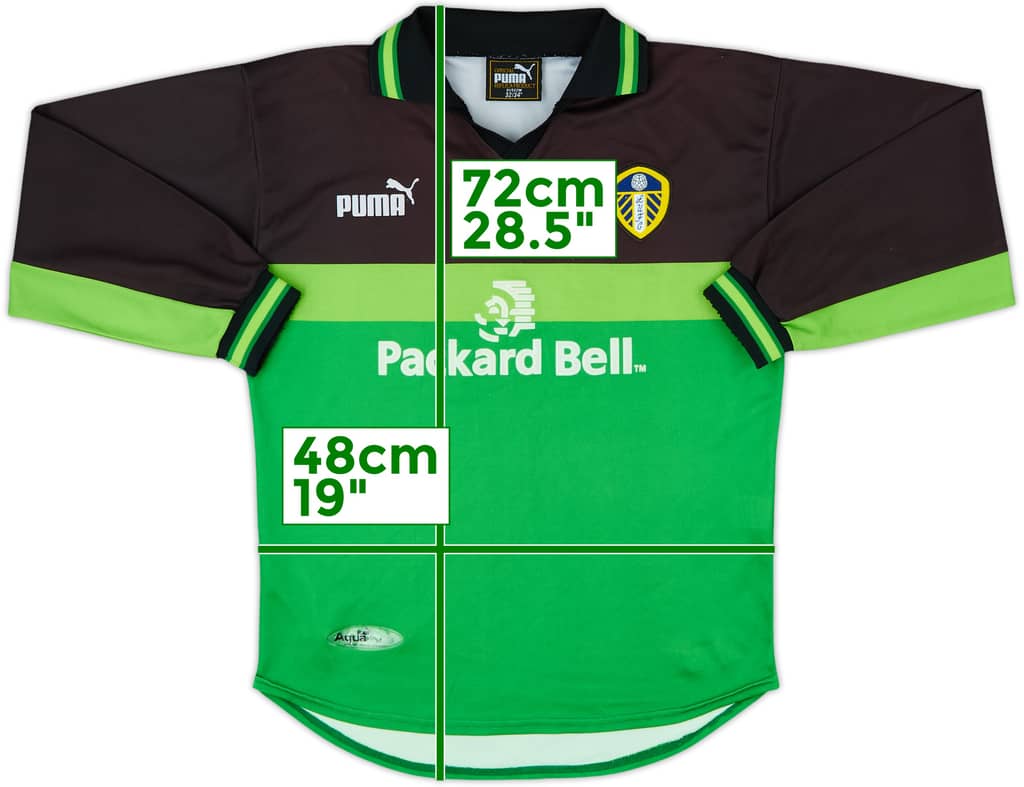 1998-00 Leeds United GK Shirt - 9/10 - (L.Boys)