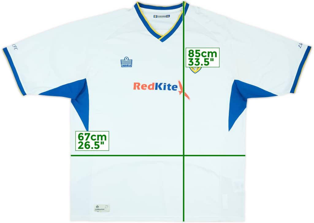 2007-08 Leeds United Home Shirt - 7/10 - (XXL)