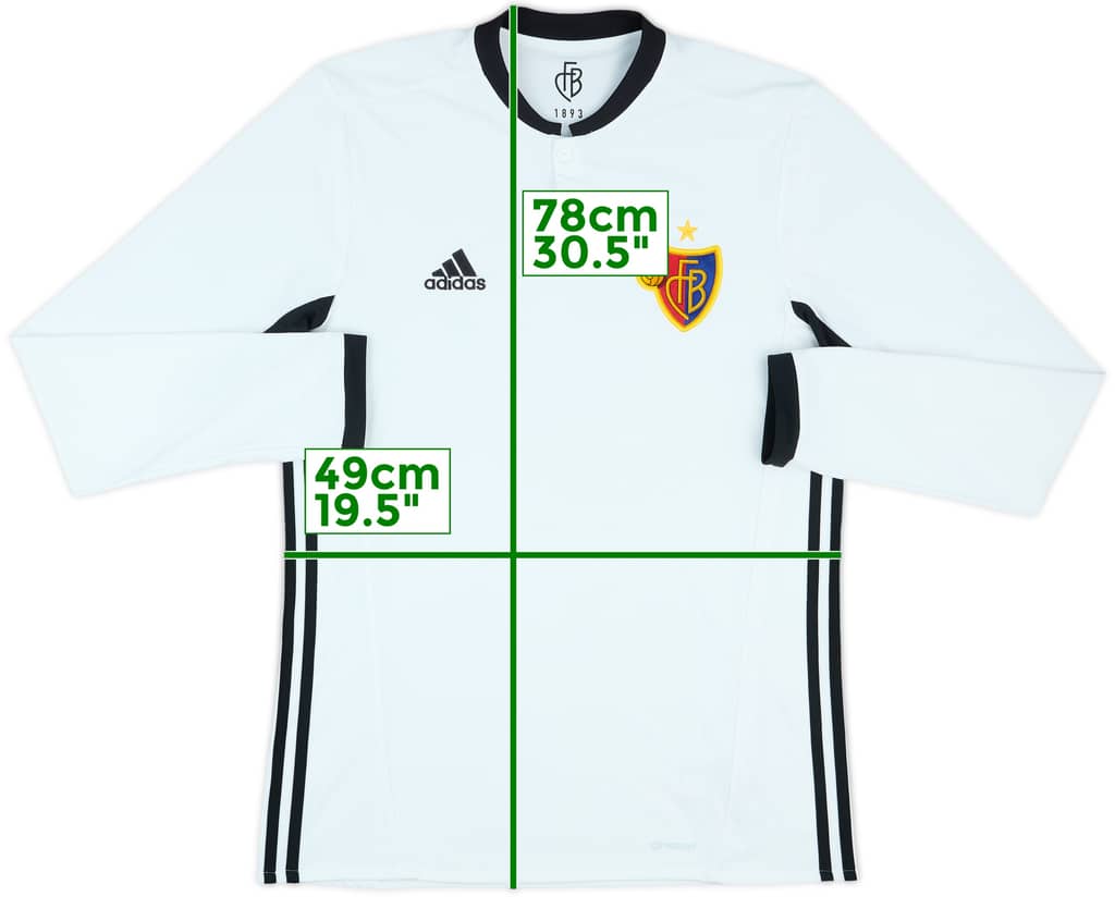 2016-17 Basel Away L/S Shirt - 10/10 - (M)