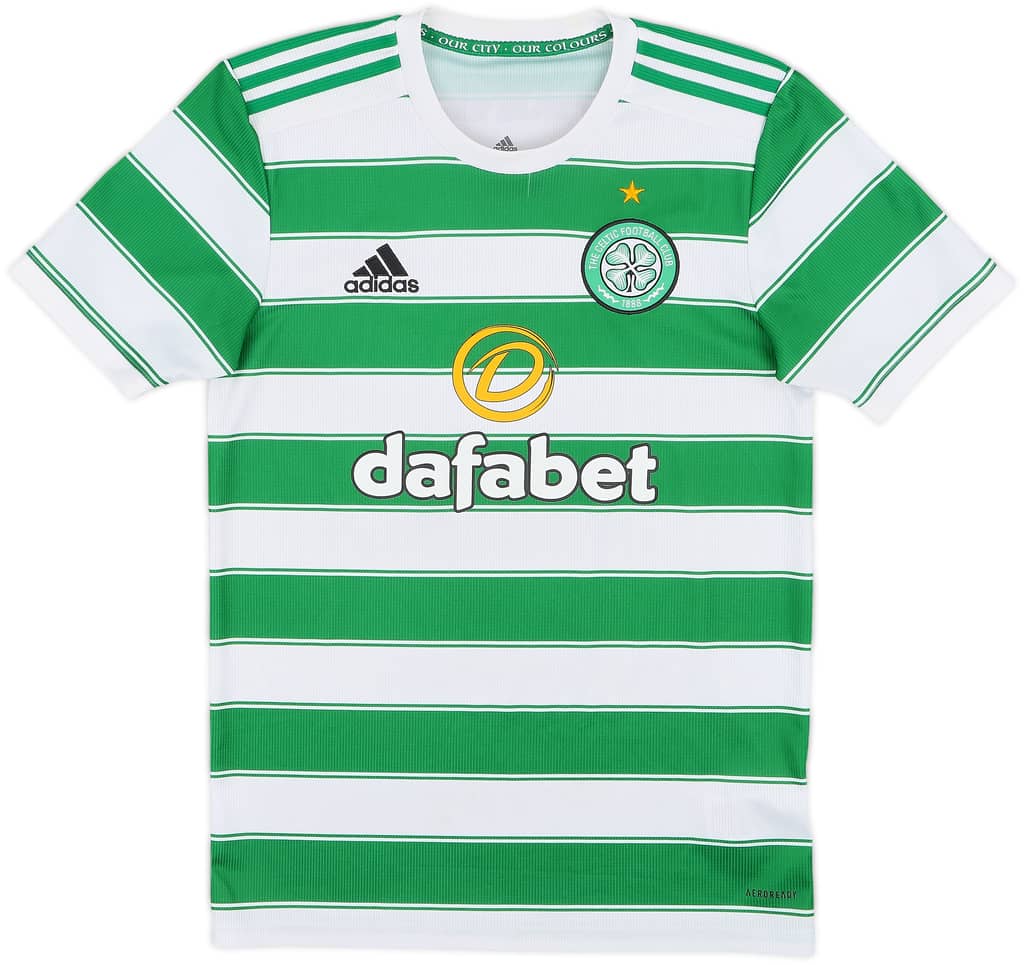 2021-22 Celtic Home Shirt - 9/10 - (XS)