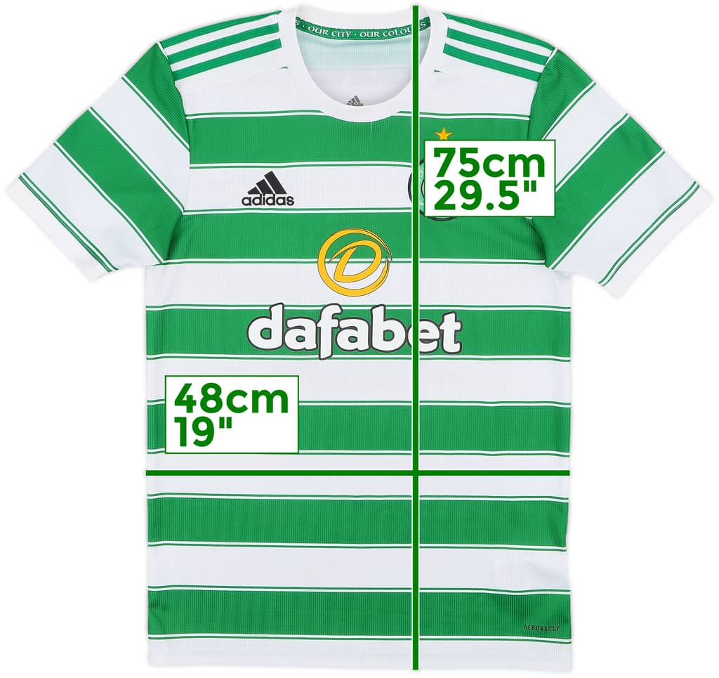 2021-22 Celtic Home Shirt - 9/10 - (XS)