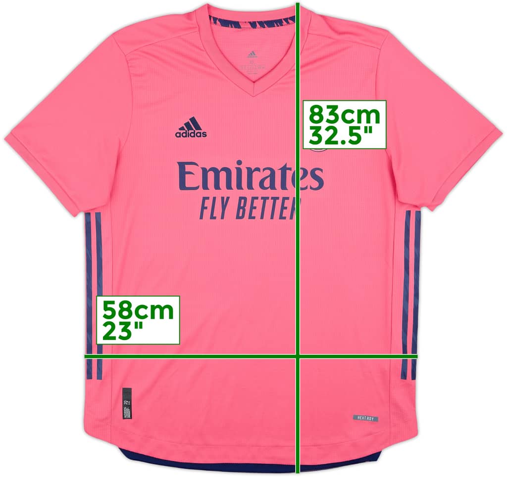 Camiseta auténtica de visitante del Real Madrid 2020-21 - 8/10 - (XL)
