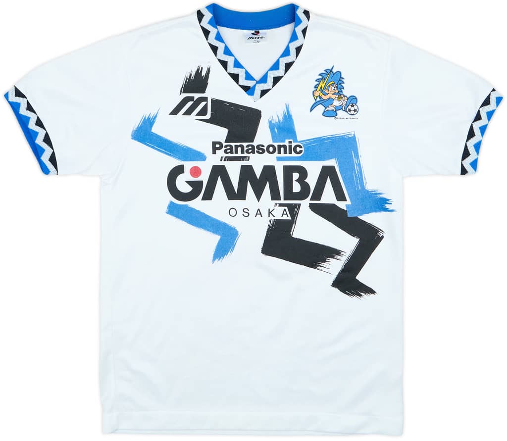 1993-95 Gamba Osaka Mizuno Training Shirt - 7/10 - (M)