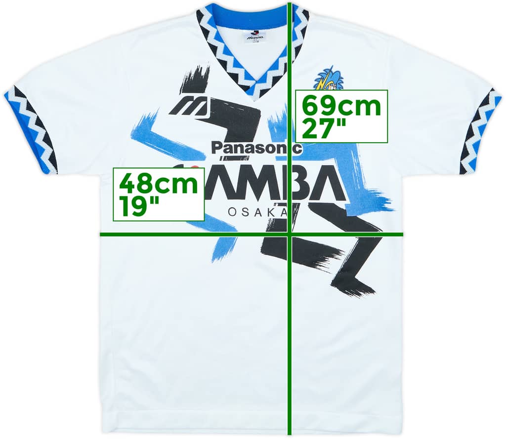 1993-95 Gamba Osaka Mizuno Training Shirt - 7/10 - (M)