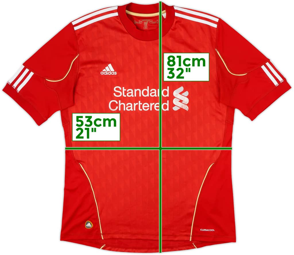 2010-12 Liverpool Camiseta Local - 5/10 - (L)