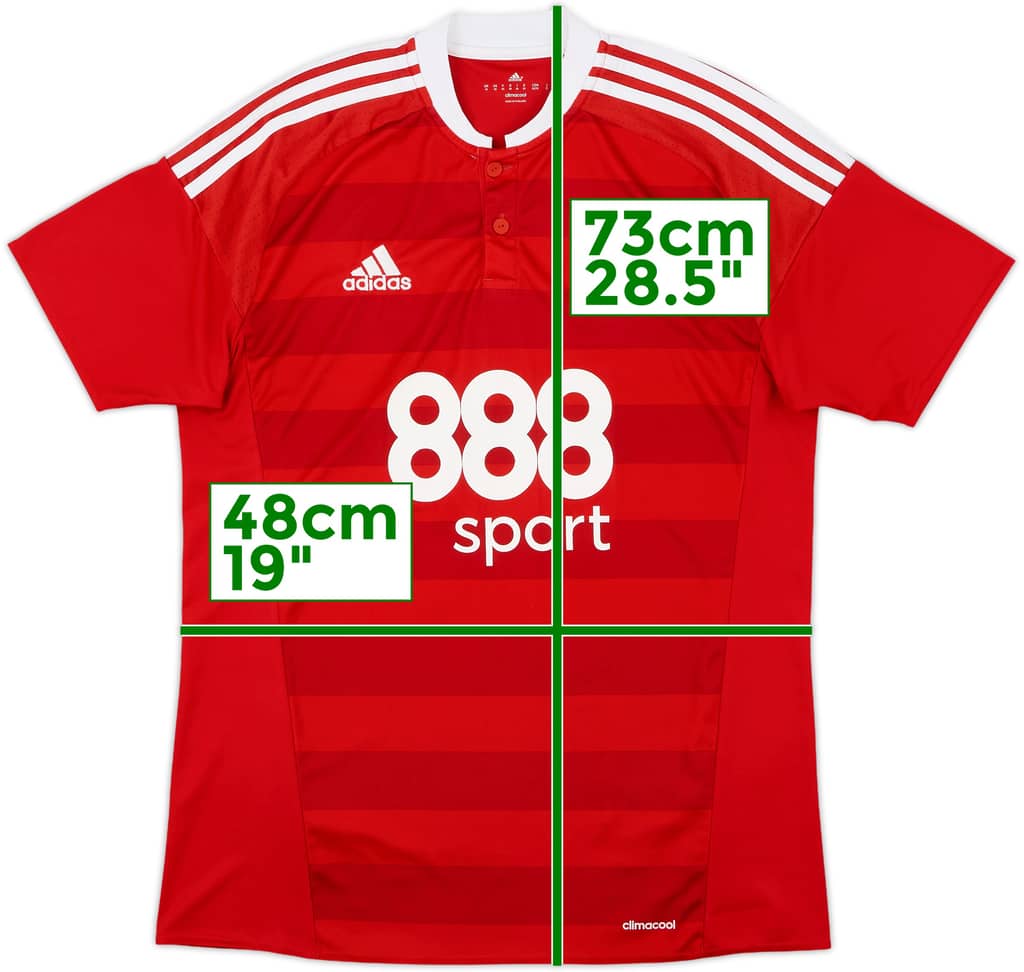 2016-17 Nottingham Forest Camiseta Local - 7/10 - (M)