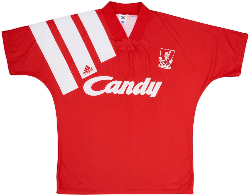 1991-92 Liverpool Home Shirt - 8/10 - (L)