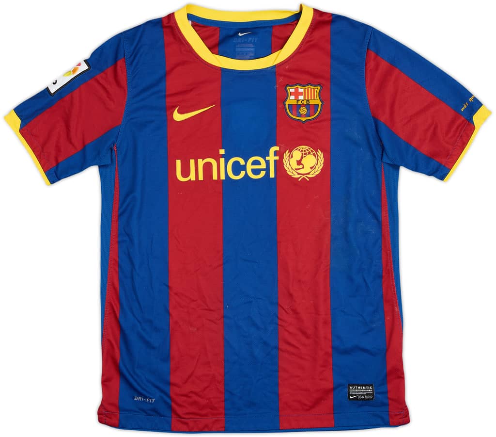 2010-11 Barcelona Home Shirt - 6/10 - (L.Boys)
