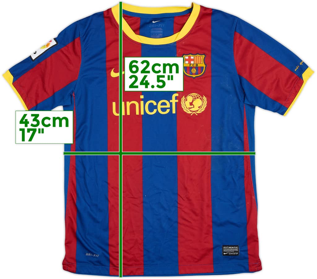 2010-11 Barcelona Home Shirt - 6/10 - (L.Boys)