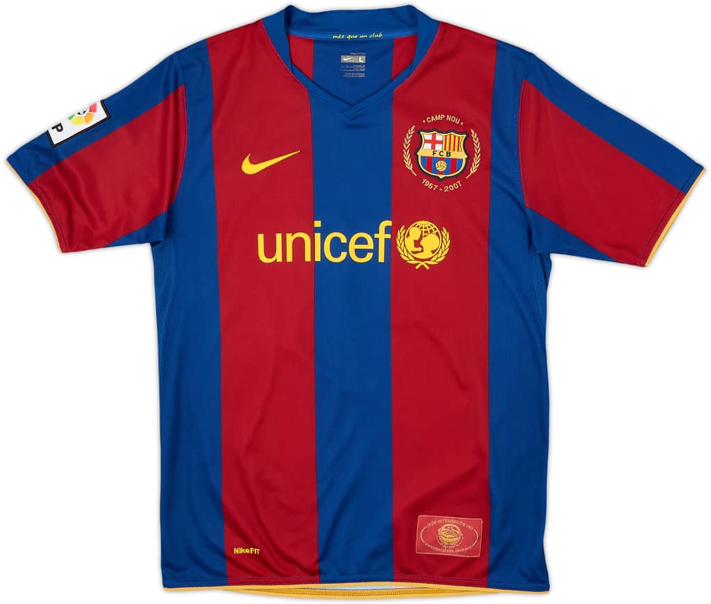 Camiseta de local del Barcelona 2007-08 - 10/10 - (L.Niños)