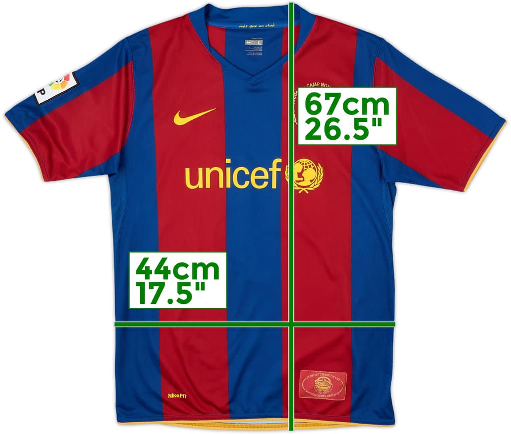 Camiseta de local del Barcelona 2007-08 - 10/10 - (L.Niños)