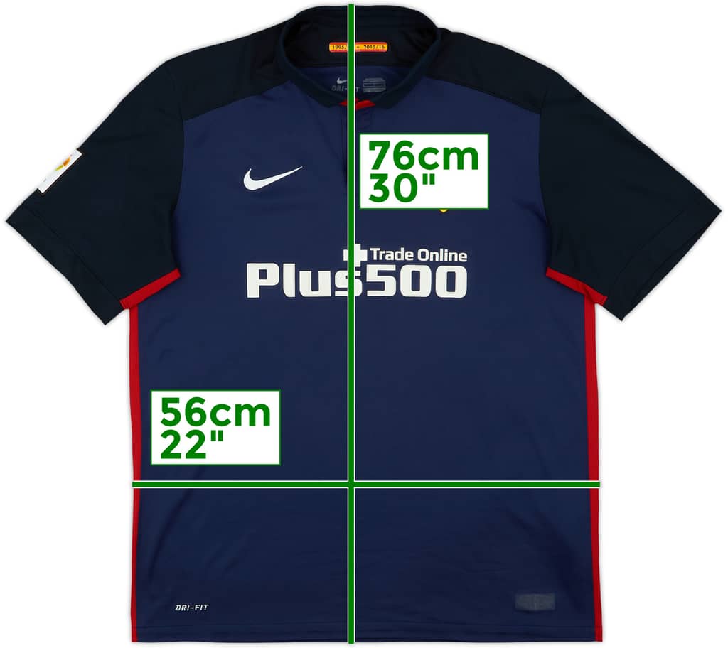 2015-16 Atletico Madrid Away Shirt - 6/10 - (L)
