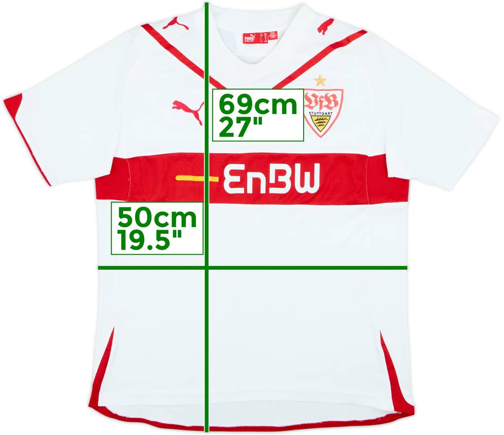 2009-10 Stuttgart Camiseta Local - 6/10 - (XL.Boys)
