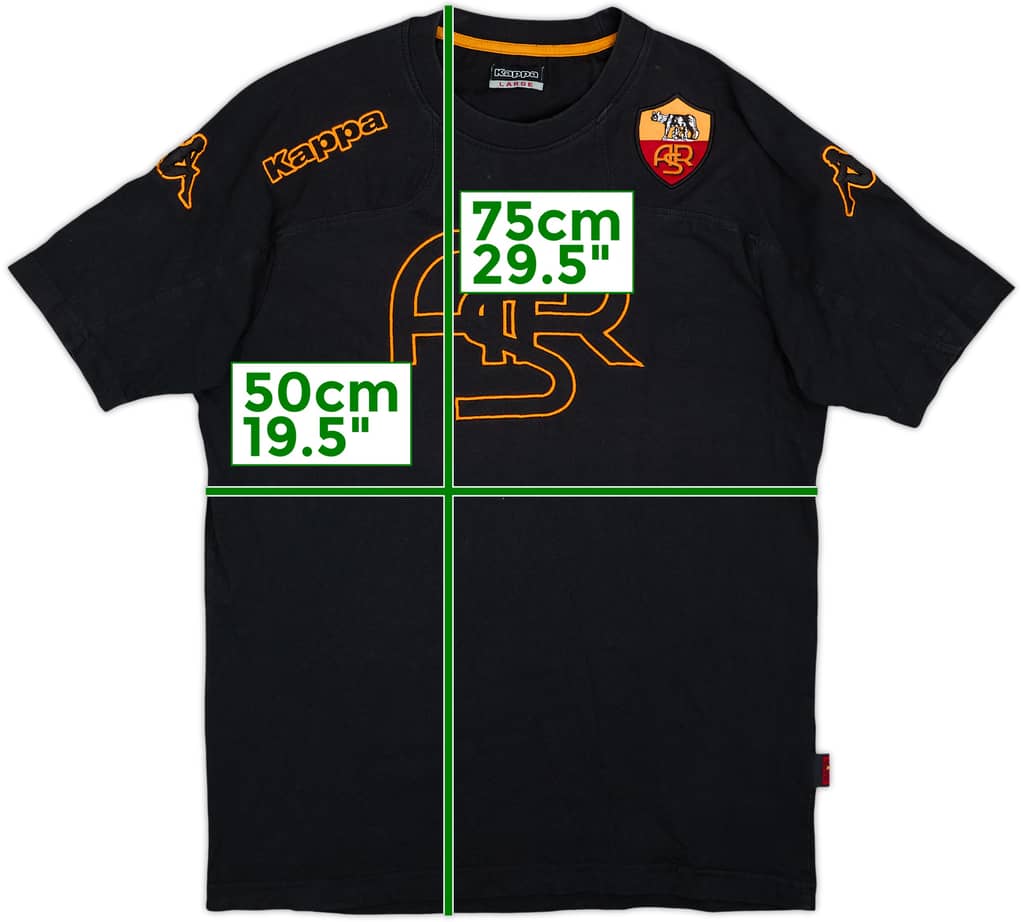 Camiseta de algodón Kappa del Roma 2009-10 - 5/10 - (L)