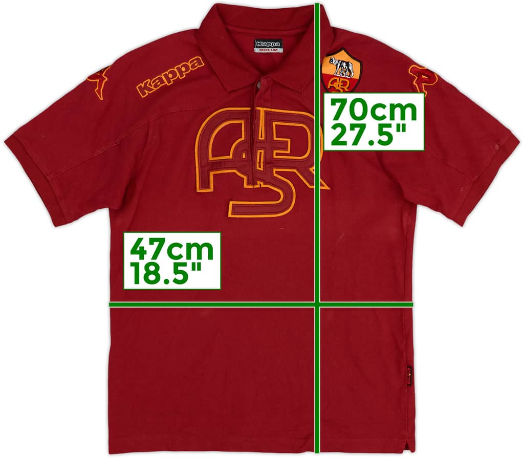 2010-11 Roma Kappa Polo Shirt - 8/10 - (M)