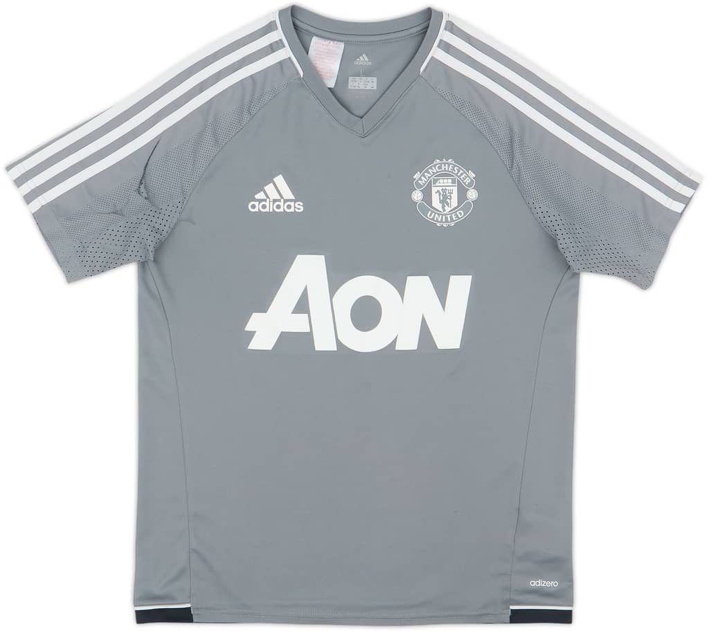 2017-18 Manchester United adizero Training Shirt - 8/10 - (L.Boys)