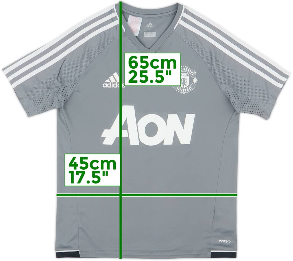 2017-18 Manchester United adizero Training Shirt - 8/10 - (L.Boys)