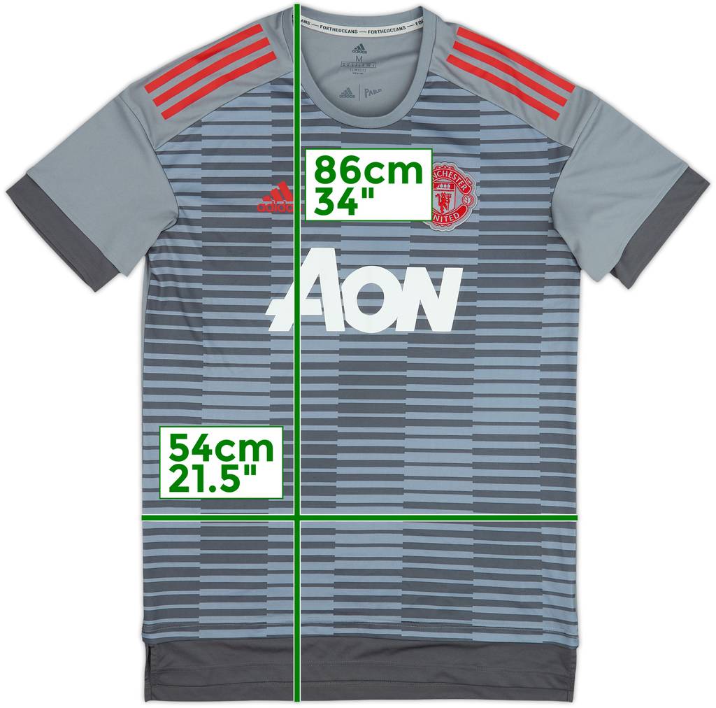 2017-18 Manchester United adidas Training Shirt - 9/10 - (M)