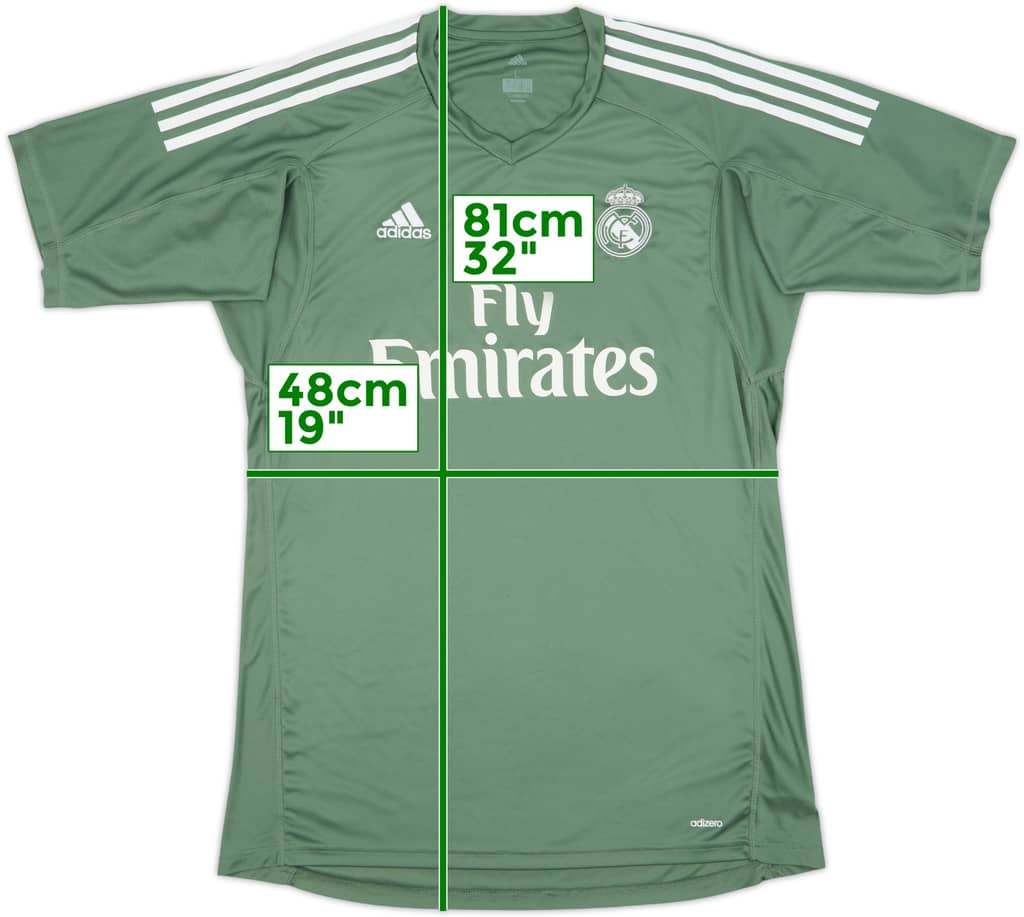 2018-19 Real Madrid GK S/S Shirt - 9/10 - (L)