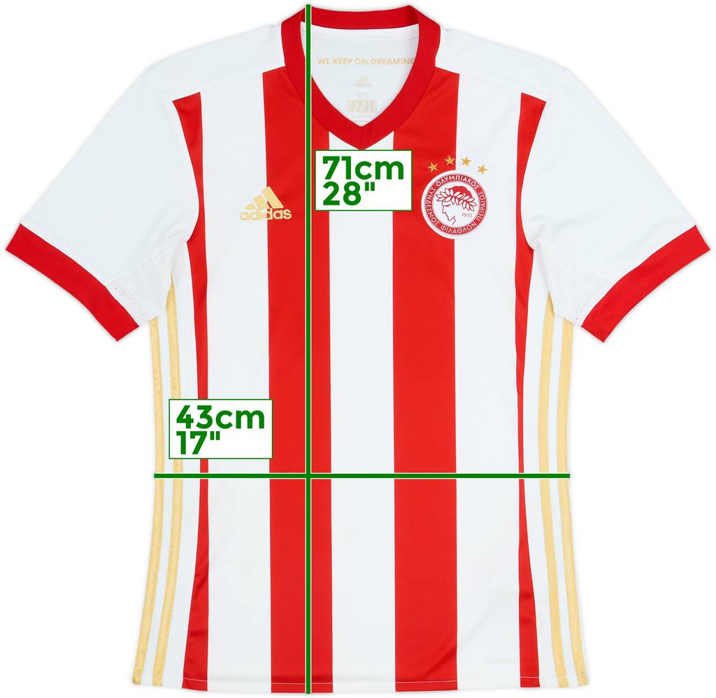 2017-18 Olympiakos Home Shirt - 5/10 - (XS)