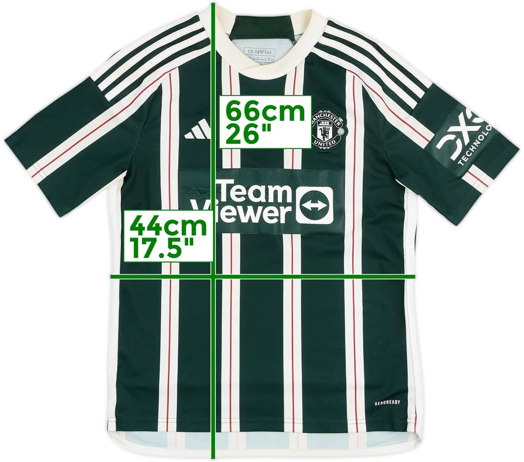 2023-24 Manchester United Away Shirt - 5/10 - (L.Boys)