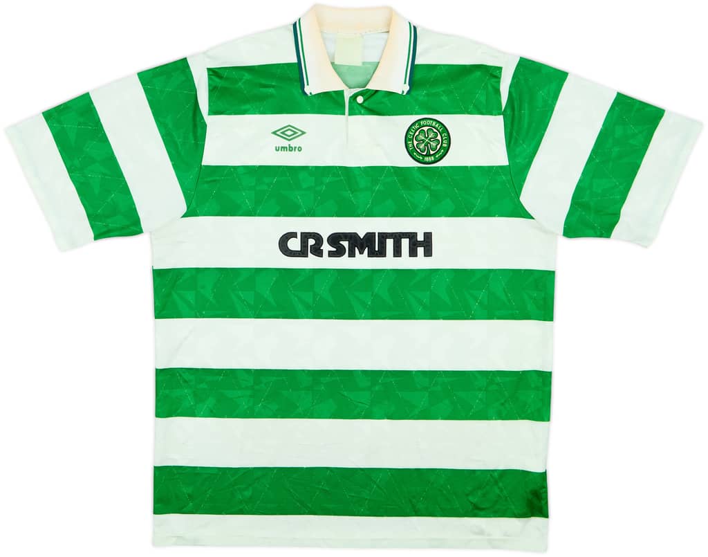 1989-91 Celtic Home Shirt - 6/10 - (XL)
