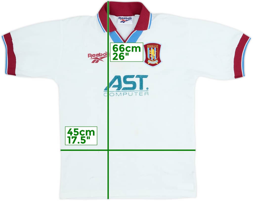 1996-98 Aston Villa Away Shirt - 6/10 - (Y)