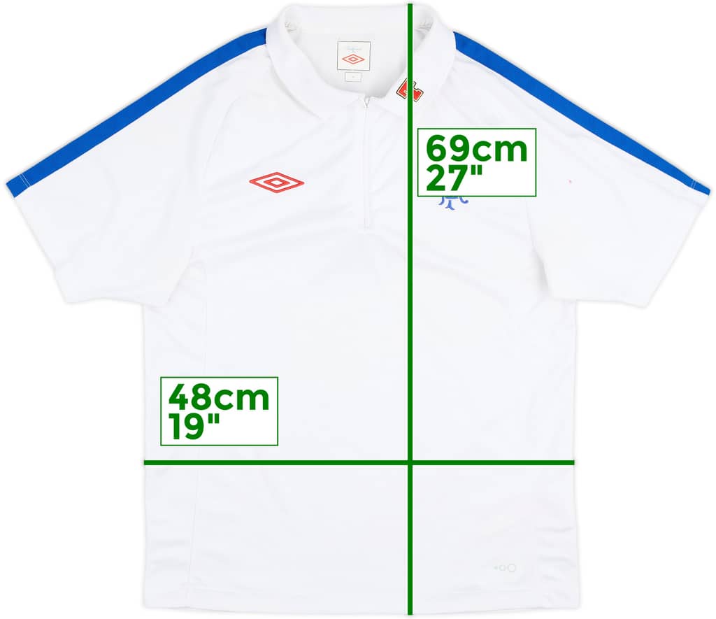 2010-11 Rangers Umbro 1/4 Zip Polo Shirt - 5/10 - (M)