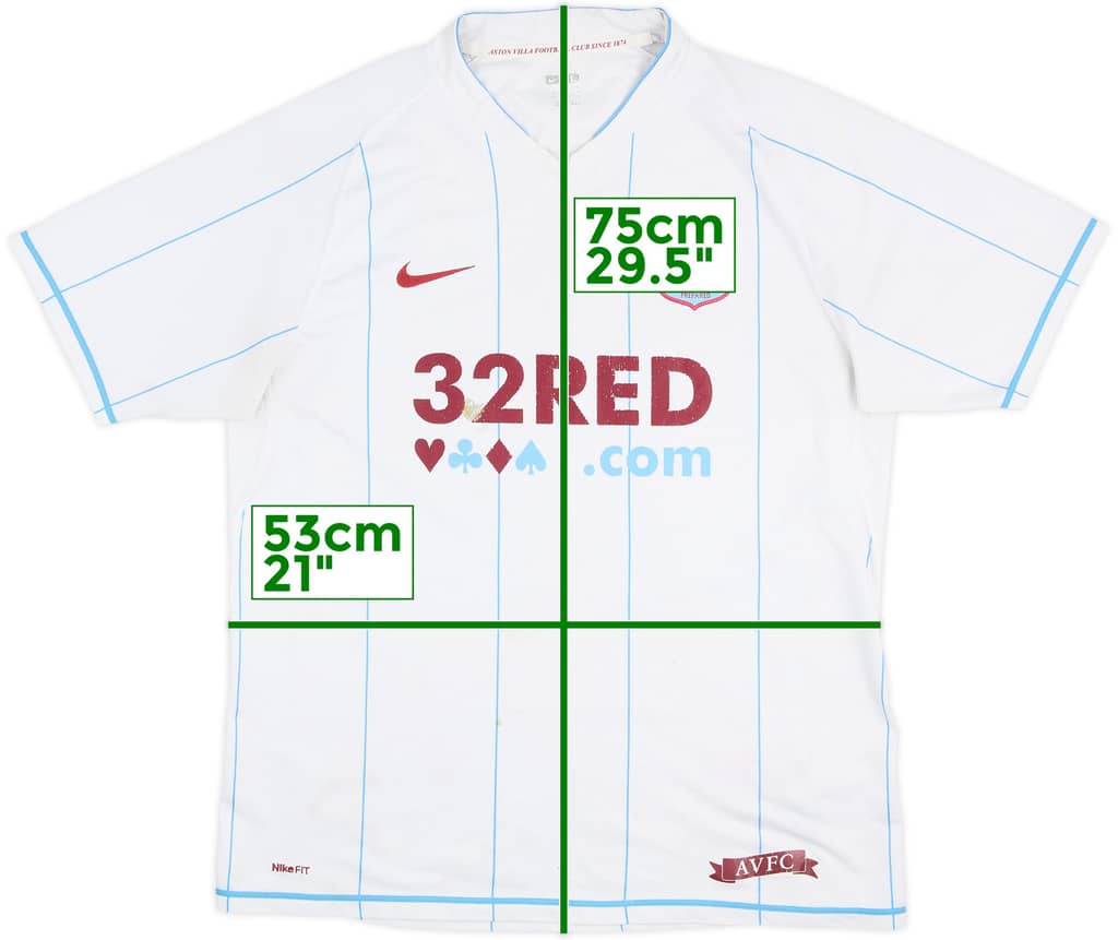 Camiseta de visitante del Aston Villa 2007-08 - 4/10 - (L)