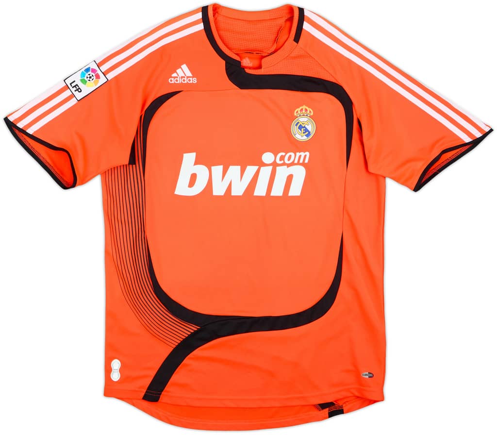 Camiseta de portero de manga corta del Real Madrid 2007-08 - 8/10 - (M)