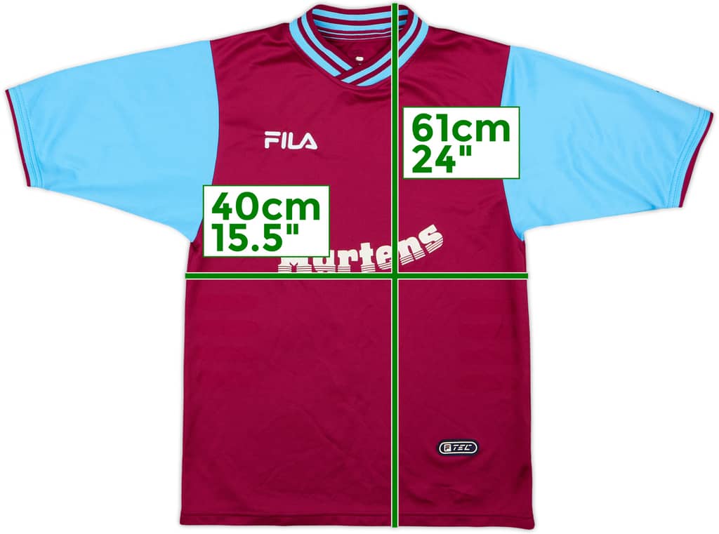 2001-03 West Ham Camiseta de local - 8/10 - (L.Niños)